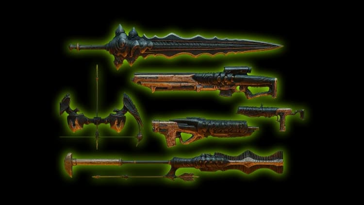 Master Salvation's Edge + 6 Adept Weapons
