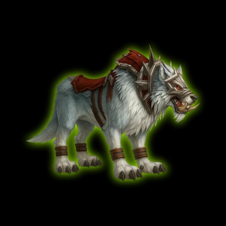 White War Wolf Mount