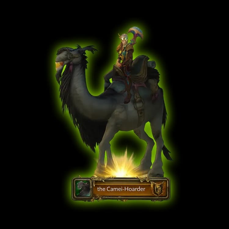 WoW Pandaria Classic Grey Riding Camel