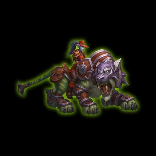 Red Shado-Pan Riding Tiger Mount