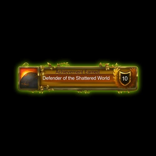 WoW Pandaria Defender of a Shattered World Title