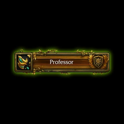 WoW Pandaria Professor Title