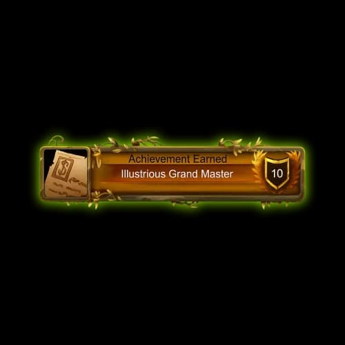 WoW Pandaria Classic Illustrious Grand Master Boost